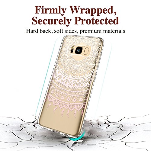 ESR Funda Samsung Galaxy S8 C  rcasa Transparente  F  cil de montar   Protecci  n a Esquinas  Borde Suave   Pl  stico Duro para Samsung Galaxy S8 - Manjusaka Rosa