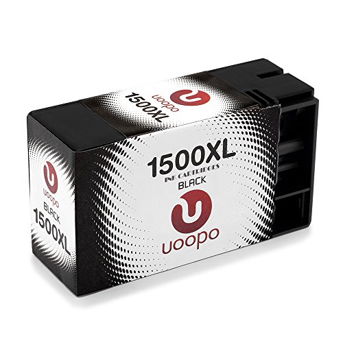 Uoopo Kompatibel Ersatz für Canon PGI-1500XL Tintenpatronen, Hohe Ausbeute Multipack Patrone Verwenden für Canon Maxify  MB2350 MB2050 MB2300 MB2000 MB2150 MB2755 MB2155 MB2750 Drucker, Packung mit 4 (1 Schwarz, 1 Cyan, 1 Magenta, 1 Gelb) - 2