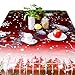 Produktbild Rechteck Tischdecke. Weihnachten entwickelt Stoff Stoff Cartoon Tischtuch Weihnachtsdekoration ideal für Buffet Tisch, Parties, Urlaub Abendessen, Hochzeit & More