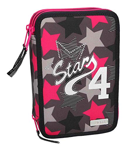 Preisvergleich Produktbild Depesche 10306 - Federtasche 3 fach Topmodel Sterne, schwarz