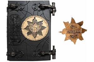 AUsagg Book of Hamunaptra – Mumien-Requisite, Nachbildung des Buches der Toten, Zauberbuch, antikes Ägypten-Sammlerstücke, 20 x 15 x 5 cm