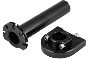 JIULAN Throttle Twist Grips, Universal 7/8"22mm Lenker Gas Twist Grips Beschleuniger für Motorrad Scooter Dirt Bike(Schwarz) für schnellgasgriff,schnellgasgriff s51 für gasgriff 22mm kurzhubgasgriff sc