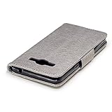 BONROY® Samsung Galaxy J2 Prime Hülle ,Lustige nette Teddybär Folio Schutzhülle Tasche PU Leder Mit Wallet Kartenfach Magnetverschluss Standfunktion Handytasche Slim-Schutzhülle Mit Karten-/Geldscheinfach Handy Etui Flip Tasche Für Samsung Galaxy J2 Prime - 