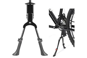 WAVATA Cavalletto per bicicletta, regolabile in altezza, in lega di alluminio, fino a 30 kg, doppio supporto regolabile in altezza con chiave, supporto per bicicletta da città, MTB, bici da trekking