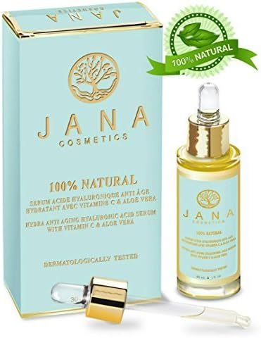 Hyaluronic Acid Serum Hyaluronic Anti-Ageing Serum with Vitamin C and Aloe Vera – Jana Cosmetics 100% Natural Cosmetic – Made in Europe