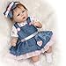 Produktbild NPK 18 inch Reborn Baby Puppe Weich Silikon 45cm Magnetisch Schnuller Schöne Naturgetreue Niedlich Junge Mädchen Spielzeug Reborn Baby Doll