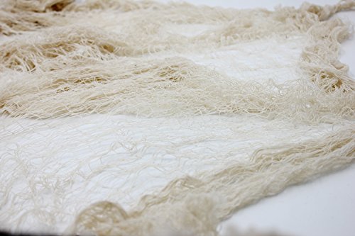 Scheppend Creepy Cloth Halloween Decorations Party Supplies Spooky Fabric 4.3 Yards X 30 Inch Off White,Set of 3