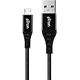 pTron USB-A to Micro USB 3A Fast Charging Cable compatible with Android Phones/Tablets, 480mbps Data Transfer Speed, Made in India, Solero MB301 Tangle-free USB Cable (Nylon Braided, 1.5M, Black)