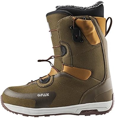 Flux Bindings Gto-Speed Mens Snowboard Boots 2017/18 Model, Army, 8