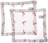Lulujo Muslin Security Blankets (Giraffes, 2-Piece)