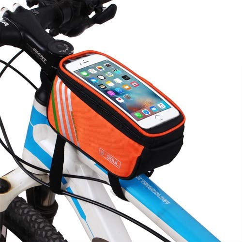 Preisvergleich Produktbild Cvxgdsfg Fahrradtasche Touchscreen Handytasche Autotasche Autotasche Oberrohrtasche Werkzeugtasche Reitausrüstung (Color : 2, Size : 4.8inch)