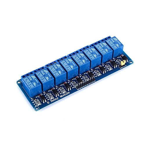 Yizhet 8 Kanal Relais Modul 5V DC 230V Optokoppler 8 Channel Relay für Arduino TTL Logik PIC DSP AVR ARM Relais Modul-Brett Raspberry Pi (8-Kanal)