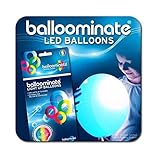 Incluye 5 globos azul (con luz LED azul al interior).