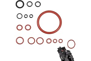 TADIPRI 15 Pièces Joint torique kit d'entretien pour valve de soutien, vanne de vapeur,pour valve de support valve d'écoulement tubulure d'écoulement （Rouge/noir）