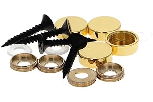 MroMax - Tappi decorativi per viti a specchio, 12 mm, colore: oro lucido