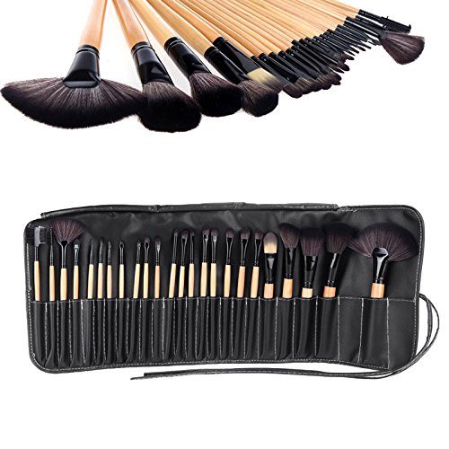 Professional 24 pcs Makeup Brush Set tools Make-up Toiletry Kit Wool Brand Make Up Brush Set Case Cosmetic brush