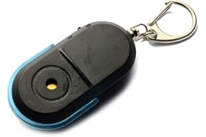 ATATMOUNT Portachiavi con Luce a LED con Suono di fischio, localizzatore di Chiavi di Allarme Anti-smarrimento Wireless