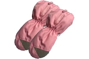 MEROURII Gants de Ski Fille, Gants Chauds Enfants à Tactile Fille Gants de Ski Coupe-vent Imperméables pourEnfants de 2 à 5 Ans