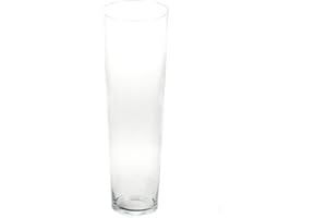 ‎INNA-GLAS INNA-Glas Große Glasvase AMNA AIR aus Glas, klar, 70cm, Ø19cm - Konische Glas Vase/Hohe Vase