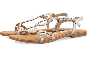 GIOSEPPO SANDALIAS PLATA CON TIRAS Y ADORNO DE CUENTAS PARA MUJER ARAXA