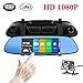 Price comparison product image Jumedy Touch Screen 7 Inch Driving Recorder With Reversing Image Dual Lens Rearview Mirror Recorder (Size : With memory card 32G)