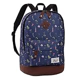 Kunstlederboden - abwaschbar. BESTWAY Fabrizio Rucksack Campus Trend Schulrucksack Cityrucksack Wanderrucksack Freizeitrucksack Sportrucksack Daypack (Marineblau) - 40190-0600