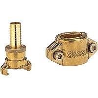 Gardena Messing-Saug- und Hochdruckkupplung für 32 mm (1 1/4 Zoll)-Schläuche & Klemmschalen: Schlauchschelle aus Messing…