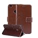 Produktbild Huawei P8 Lite 2017 Hülle, Huawei P8 Lite 2017 Schutzhülle, Alfort Carving Lederhülle Fashion Design Premium PU Leder Hohe Qualität Tasche Case Cover Kasten Abdeckung Wallet für Huawei P8 Lite 2017 5.2" Smartphone Funktion Standfunktion Unterstützte Telefone und Magnetverschluss mit Schmetterling ( Braun )