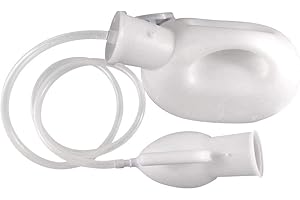 Hangarone 2 en 1 2000 ml Portátil Viaje Camping Urinal Urinal Urinal de Emergencia con Cubierta y Asa para Hombre Urinal Camping Coche de Emergencia Inodoro