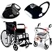 Produktbild Rollstuhllampe / 2x 7-LED-weiß in Schwarz-Silikon Lichter inkl. Batterien/LED-Beleuchtung von Top Idee für Rollator, Rollstuhl, Kinderwagen/Wasserdicht/Qualitätsarbeit