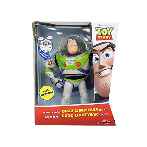 Toy Story - Figura de Buzz Lightyear, articulada con voz en español (Bizak 6123407)
