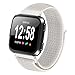 Produktbild Xinxinyu Uhrenarmband, { Uhrenarmbänder Gewebtes Nylon } { Schleife Band-Armband } { Sportuhr Trageschlaufe }Für Fitbit Versa (Beige)