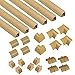 Price comparison product image D-Line Quadrant Trunking Multipack | Popular Floor Trim Alternative | 6 x 2 Meter Lengths Per Pack - Light Oak-Effect