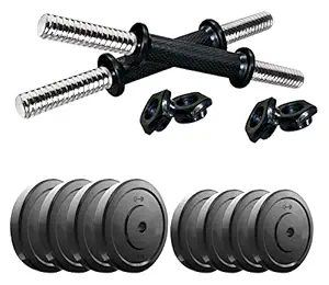 Kore PVC-DM Combo (4 Kg - 26 Kg) Home Gym and Fitness Kit with Gym Accessories