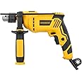 TOUGH MASTER Hammer Drill 650W Variable Speed 13mm Metal Chuck, 2 in 1 Corded Electric Drill & Hammer Drill Function for Concrete Steel Wood with Auxiliary Handle Included