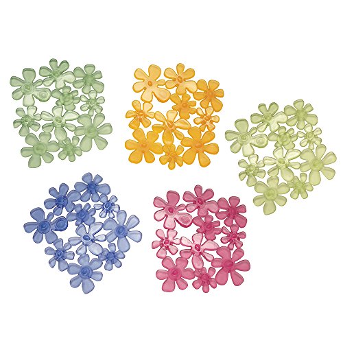 InterDesign 30429EU Blumz Tub Treadz, 6-er Set, farbig sortiert