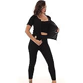 Unisex Slimming Slimming Fat Burning Sportswear Leggings And Zipper Suit