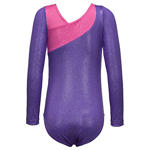 Einteilige Kleinkind Mädchen Kinder Langarm Ballett Ballettröckchen Kleid Trikotanzug Tanz Kleid Ballett Ballettröckchen Mädchen Gymnastik Trikotanzug Akrobatik Training Dancewear - 4