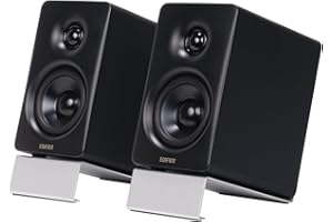 Edifier M60 Multimedia-Lautsprecher Bluetooth 5.3, 66W RMS, Hi-Res Audio & Hi-Res Wireless Audio, LDAC, 3" Mittelbass & 1" Hochtöner, USB-C & Aux-Eingänge, Kompakter Desktop Lautsprecher - Schwarz