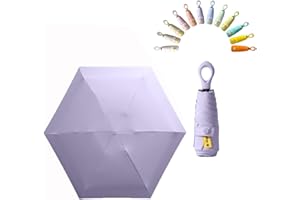 erised's bifrost Mini Faltender Regenschirm Freien UV Schutz,kreativer Ringgriff,Sonnenschutz Klein für Koffer Taschenschirm,Beschichtung Gegen Feuchtigkeitsschäden für Damen und Kinder Reise