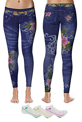floral jeggings