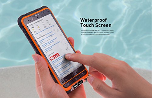 Ulefone ARMOR - 4.7 pollici Corning Gorilla Glass 3 schermo impermeabile antiurto antipolvere IP68 4G smartphone Android 6.0 Octa core a 1,3 GHz 3GB di RAM 32GB ROM 5MP + 13 MP fotocamera NFC GPS Slim corpo - arancia