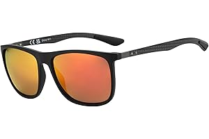 ZENOTTIC Occhiali da sole polarizzati uomo in fibra di carbonio staffa occhiali da sole quadrati guida pesca golf sport protezione UV400