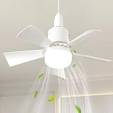 Arrived Cheap 62w, Fan LED Ceiling Fan, 3 Colors Light, 3 Speed Stage, Remote Control, E27 Hear, White