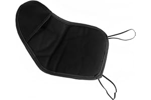 Musiin Violin Shoulder Rest, Soft Cotton Sponge Violin Chin Rest Pad, Violin Protective Cover (Black) (1/2 and 1/4 Violins)
