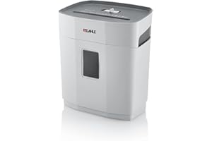 Dahle PaperSafe PS 100 - Destructora de papel (5 hojas, nivel de seguridad P4, corte en partículas, sin aceite ni mantenimiento, 12 L), color gris