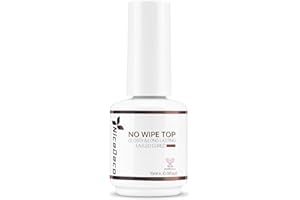 Nicedeco Top Coat Smalto Semipermanente per Unghie in Gel Soak Off UV LED Gel Unghie Kit per Manicure - Purezza & Durabilità, 1x15ml