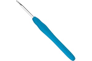 Totofy agujas crochet 4 mm,ganchillos crochet con mango suave ergonómico, agujas ganchillo adecuado para principiantes y entusiastas del ganchillo