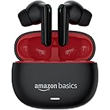 amazon basics True Wireless in-Ear Earbuds with Mic, Low-Latency Gaming Mode, Touch Control, IPX5 Water-Resistance, Bluetooth