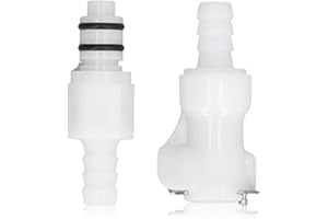 GSYCLE Conector rápido de manguera de plástico, tubo de 5/16 de desconexión rápida de cerveza con cierre Conector de tubo de línea de agua de grado alimenticio para línea de cerveza de